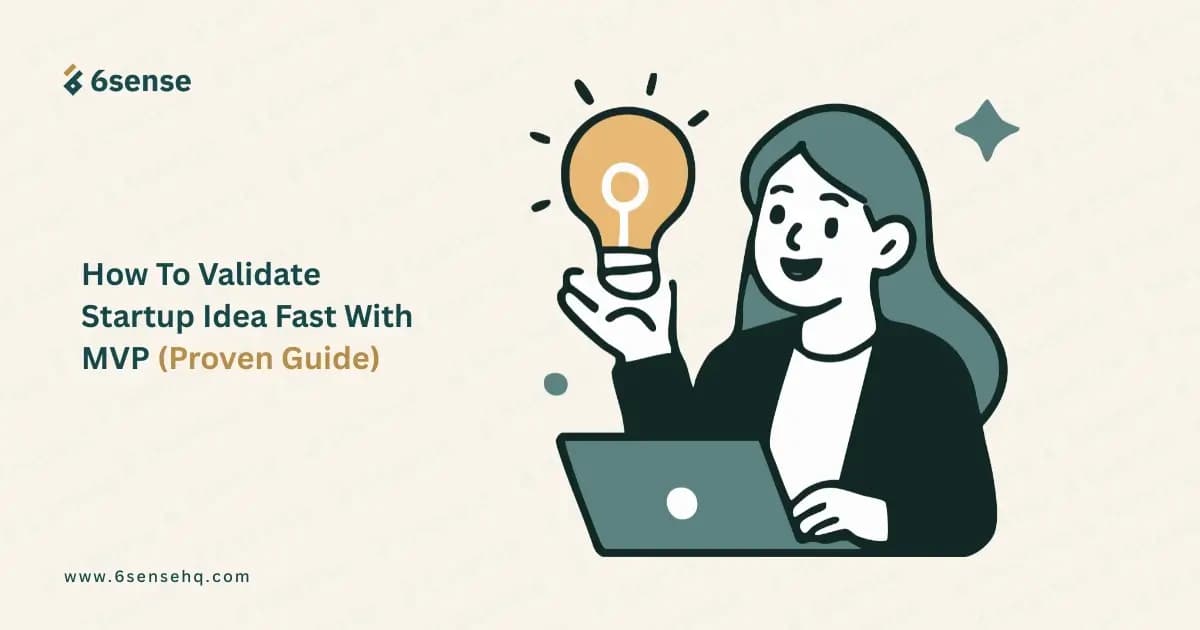 Illustration showing how to validate a startup idea fast with an MVP proven guide
