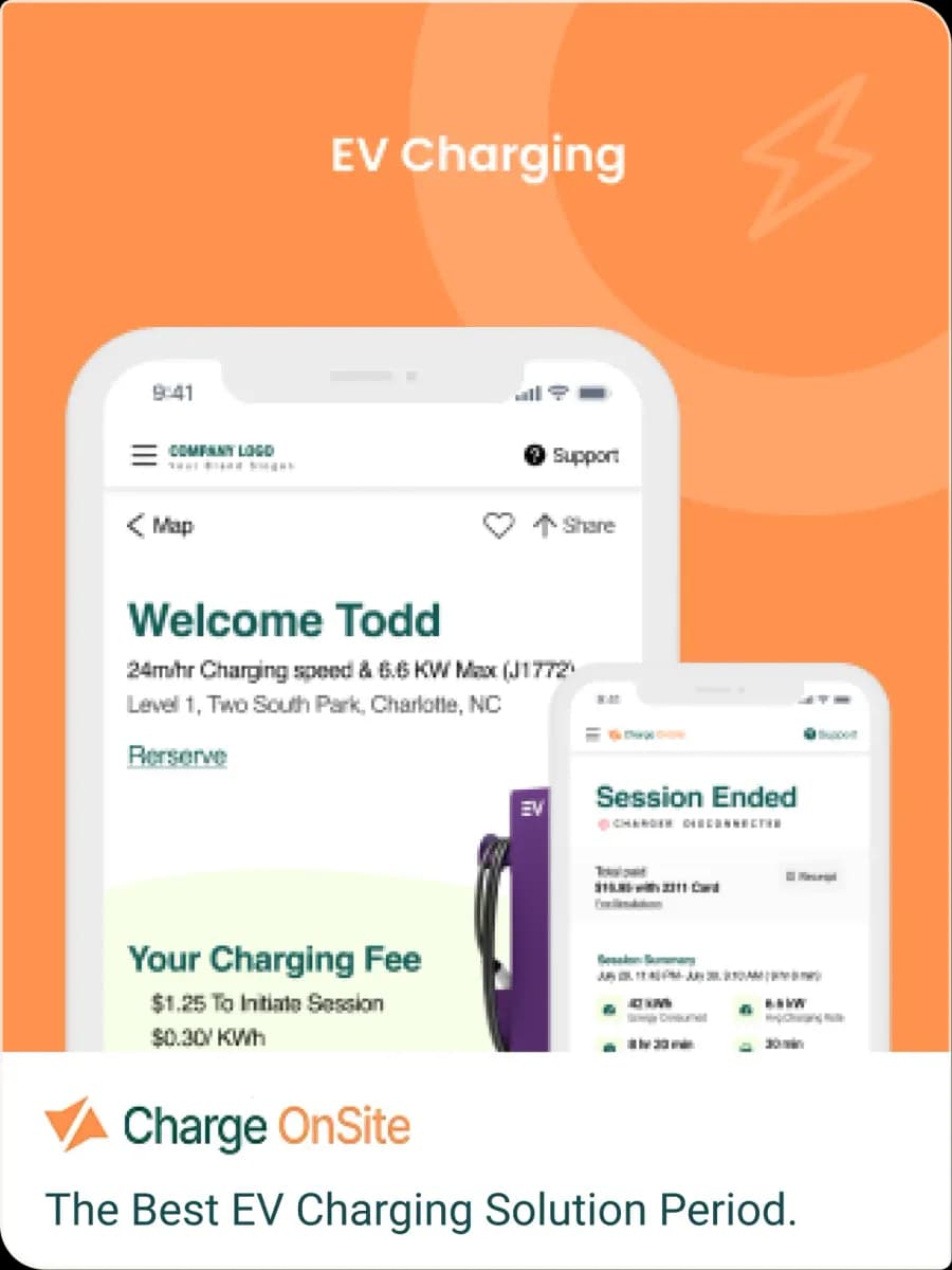 Charge OnSite EV charging management software