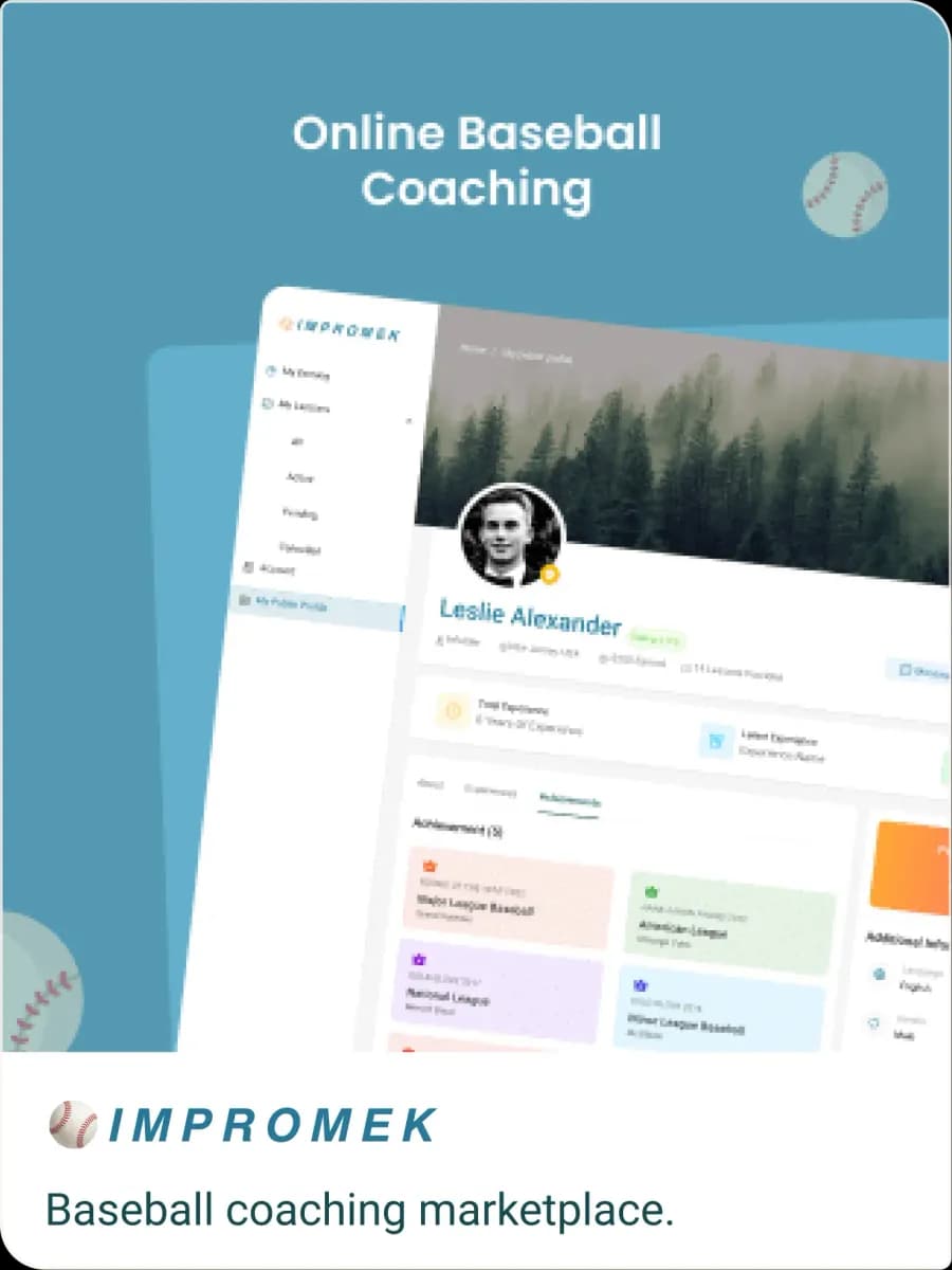 Impromek online baseball coaching platform