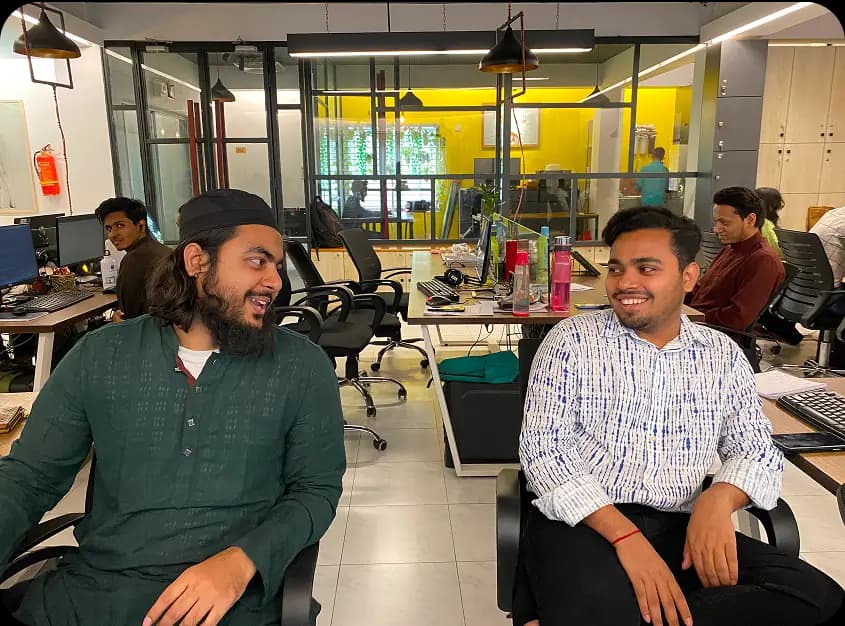 6sense project manager and engineers reviewing a software project