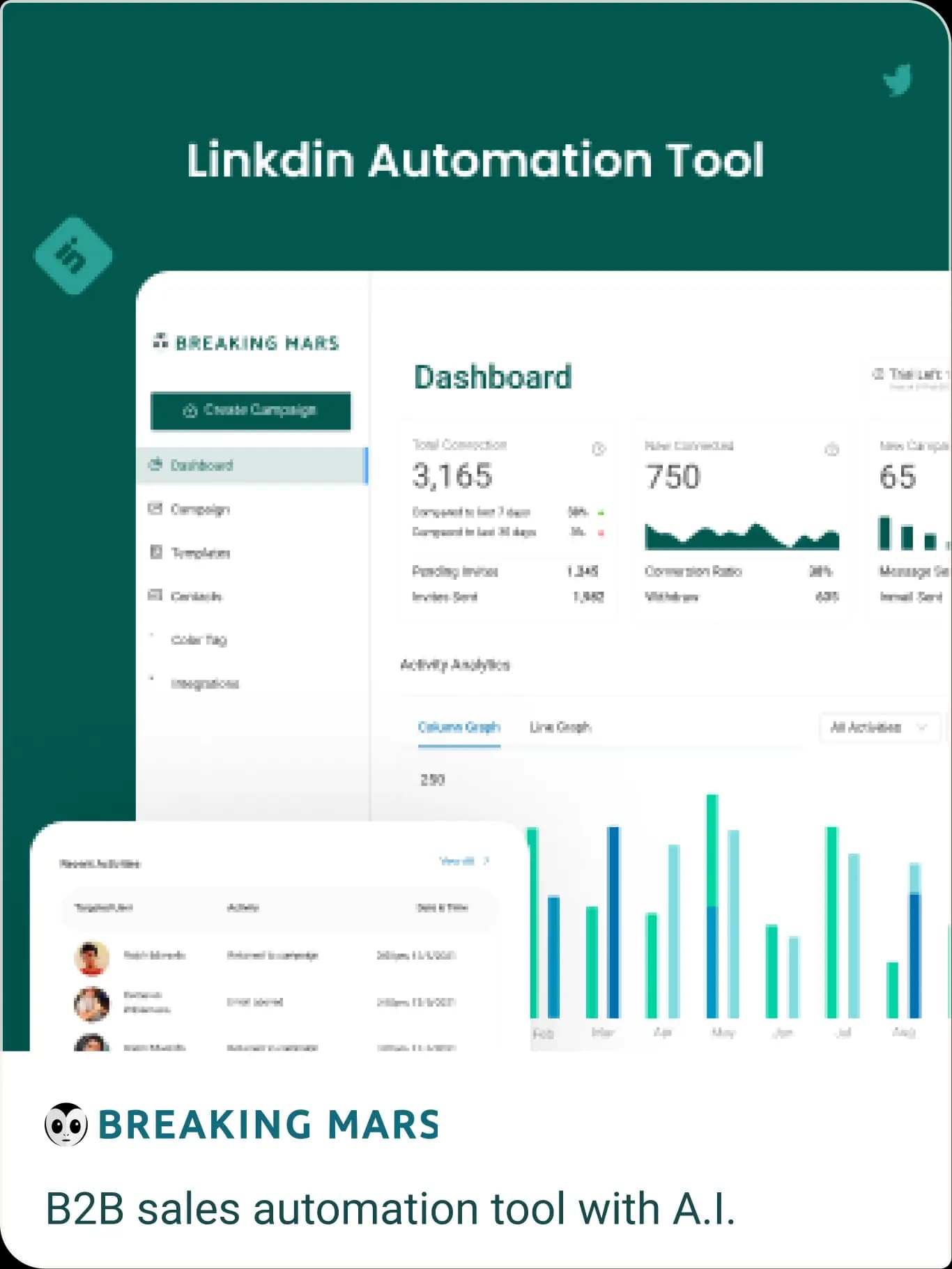 Breaking Mars LinkedIn automation platform