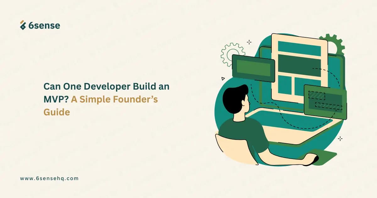 Can one developer build an MVP, simple founder’s guide with developer working on product interface