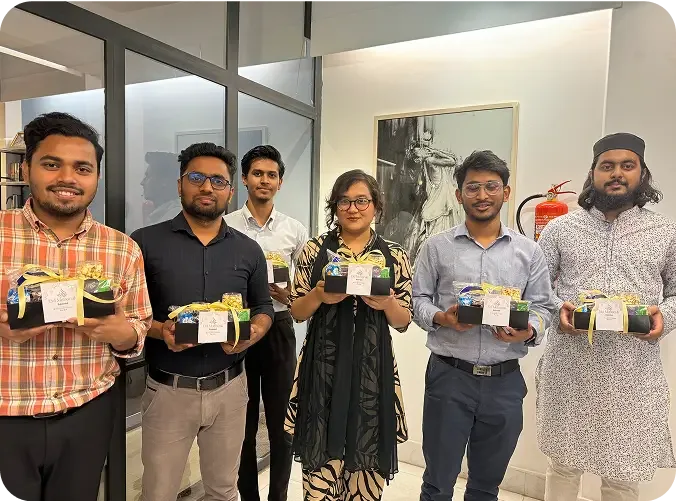 6sense HQ teammates with their Eid gift boxes — photo 2