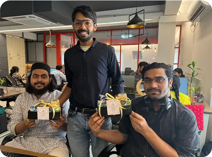 6sense HQ teammates with their Eid gift boxes — photo 3